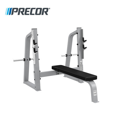 必确奥林匹克卧推平椅评测 钛银框架与黑色皮革的完美融合